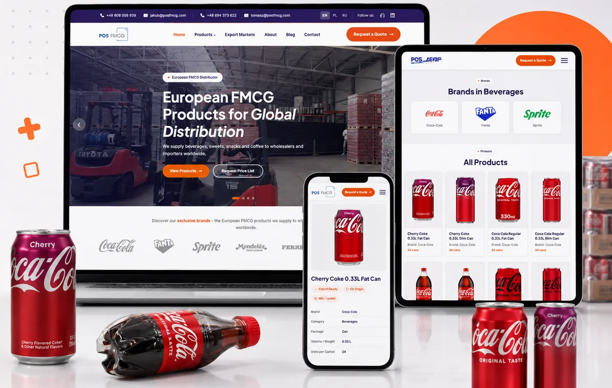 POS FMCG - strona, która zwróciła się w 2 miesiące i pozyskuje klientów z zagranicy