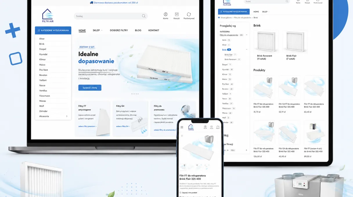 Filtr Air - jak zbudowaliśmy drugi kanał sprzedaży niezależny od Allegro
